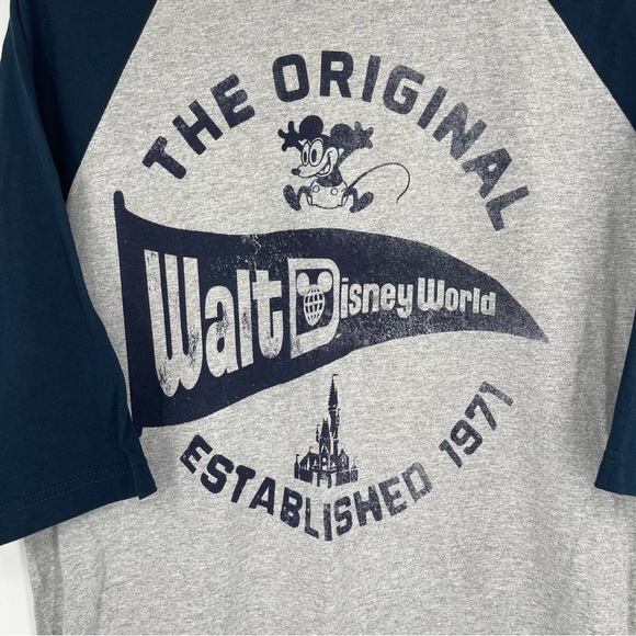 Disney Parks Walt Disney World Raglan Baseball Tee Top - Picture 3 of 10